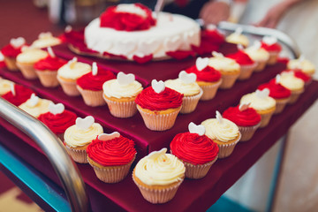 Wedding small cupcakes