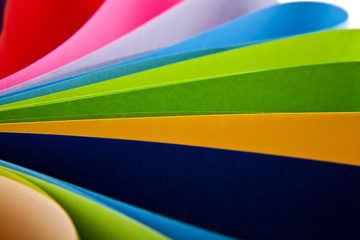 abstraction from the coloured paper