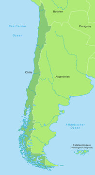Karte von Chile