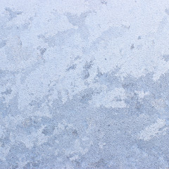 Ice patterns on winter glass
