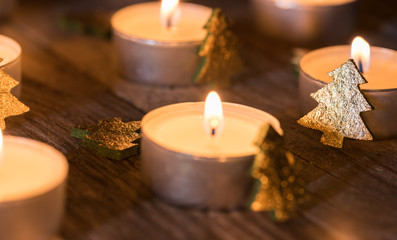 Weihnachten Karte Grüße Advent Kerzen