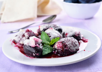 Dessert baked sugar plums