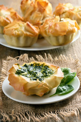Spinach baking