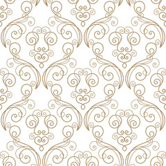Curly seamless pattern