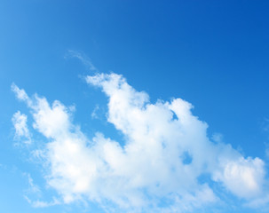 Fototapeta premium blue sky background with tiny clouds