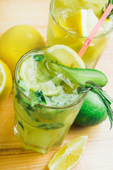 Fresh homemade lemonade