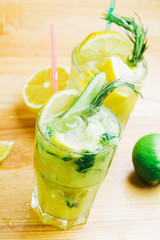 Fresh homemade lemonade