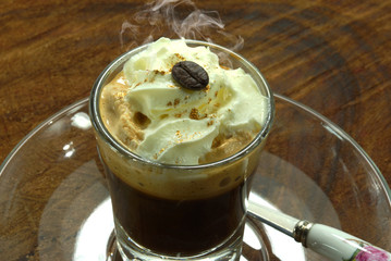 Espresso con panna coffee