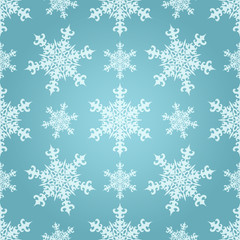 Seamless Vector Snowflakes Pattern
