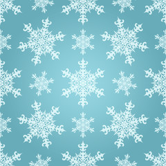 Seamless Vector Snowflakes Pattern
