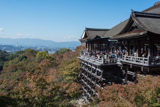 Early autumn of Kiyomizu-dera temple in Kyoto, Japan