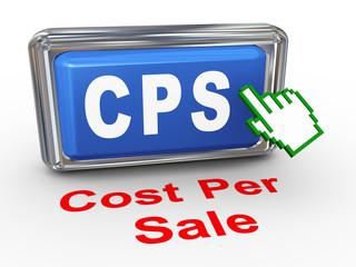 3d hand cursor - cps button