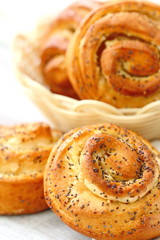 Rolls with poppy