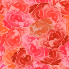 Muster nahtlos mit Rosen als Blumen Hintergrund © wendeliu