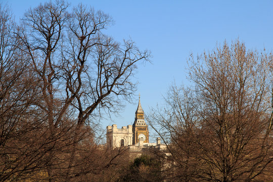 St James Park view through the trees, London