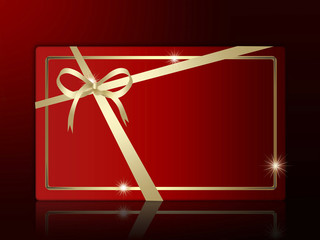 Christmas Red Gift Box. 