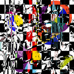 Fototapeta premium abstract background composition, with strokes, splashes and circ