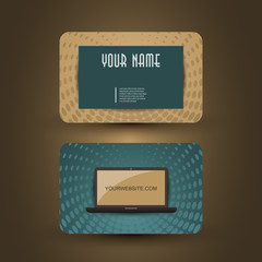 Retro Style Business Card Template