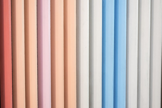 Colorful wooden blinder panel background/ backdrop