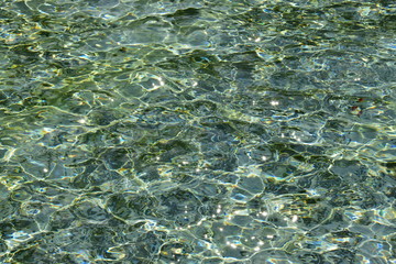 Waved water in basin - as background