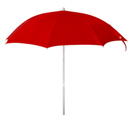 Beach umbrella - red