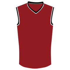 Red basketball jersey