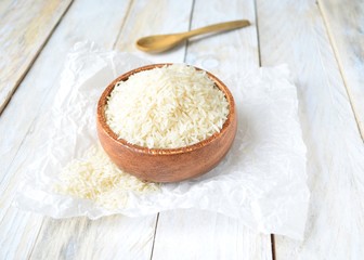 White rice in a bowl