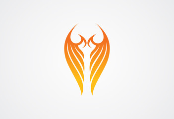 Wings logo vector