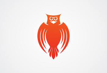 Owl logo vector