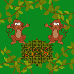 Congratulation year of the monkey
