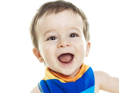 Studio Portrait Of Baby Boy