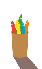 crayon in cup