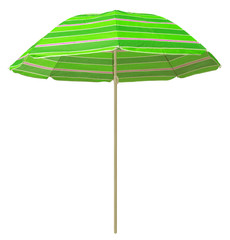 Beach striped umbrella - green
