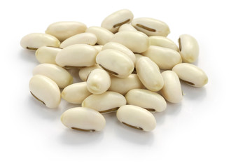 sword beans isolated on white background
