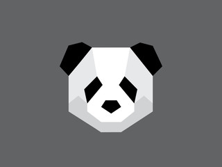 Obraz premium Flat vector panda