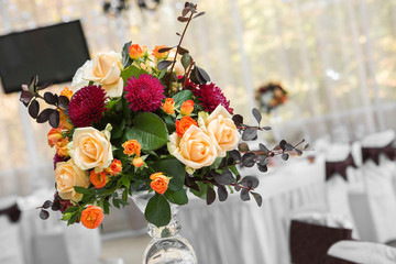 bright wedding bouquet