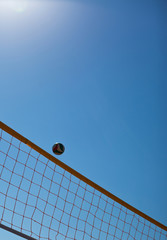 Volleyball Ball Over Net