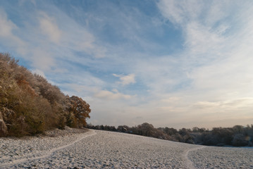 Winter scene Saint Fagans