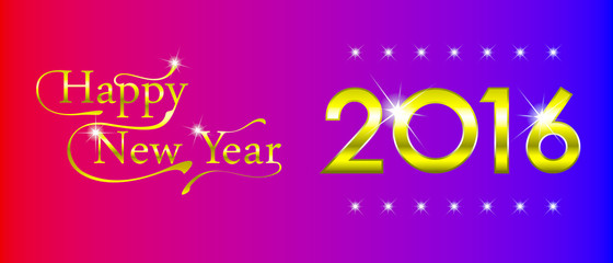 Happy New Year Card 2016