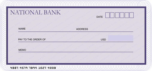 Blank Cheque