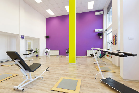 Interior of a fitness club