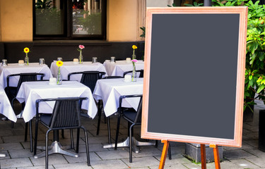 empty black board
