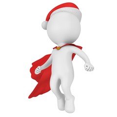 Santa Claus Brave Superhero Flying