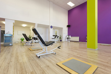 Fototapeta na wymiar Interior of a fitness club