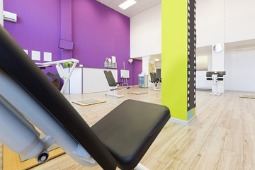 Interior of a fitness club