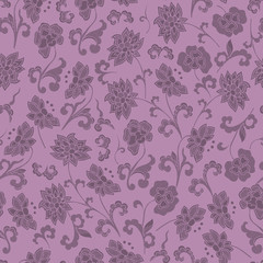 Seamless Vintage Floral Background