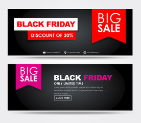 Banners Black Friday sale