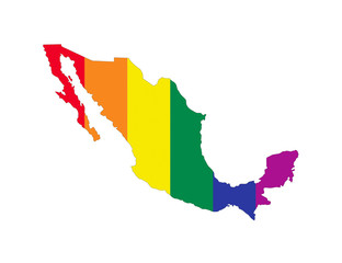 Fototapeta premium mexico gay map