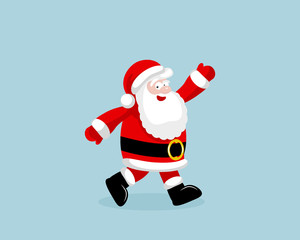 Santa Claus running