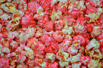 Pink kettlecorn background